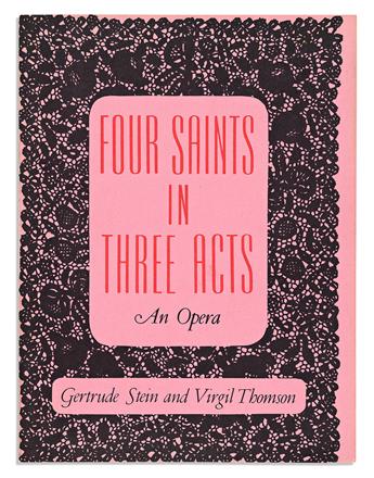 Stein, Gertrude (1874-1946) The Mother of Us All and Four Saints in Three Acts.